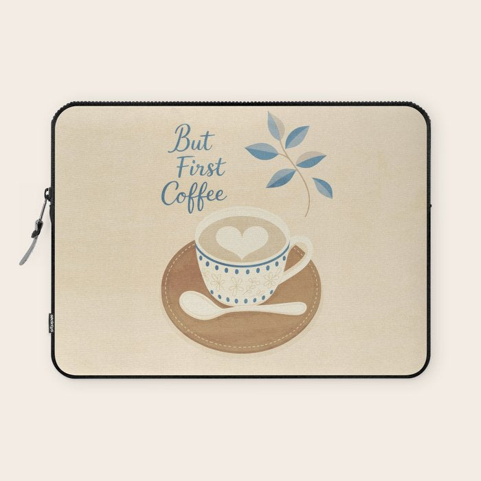 But First Coffee III Laptop Sleeve Gallery Image 1