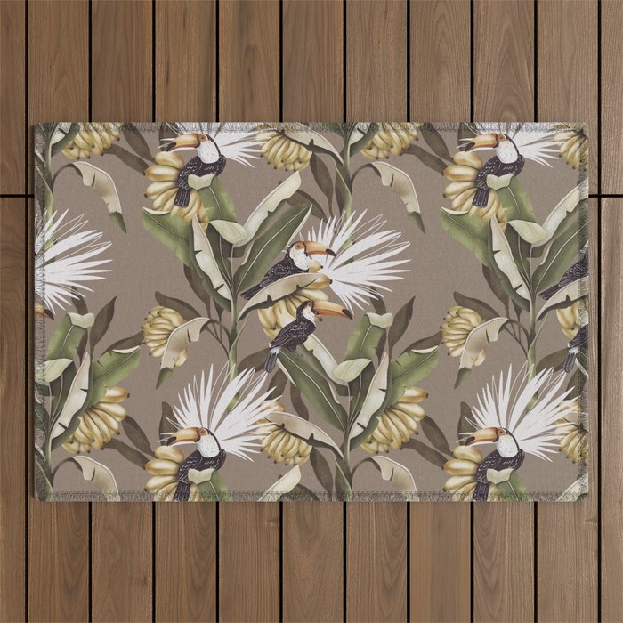 Tropical Toucan Oasis B Outdoor Rug Gallery Image 1