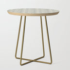Trailing Block Print Floral - Washed Teal Side Table Gallery Image 1