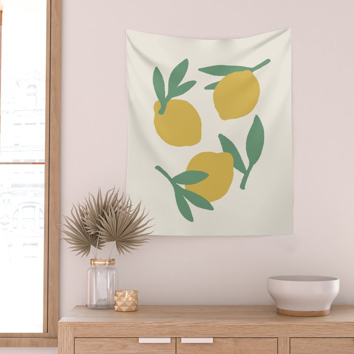 Citrus - Illustration Wall Tapestry Gallery Image 2