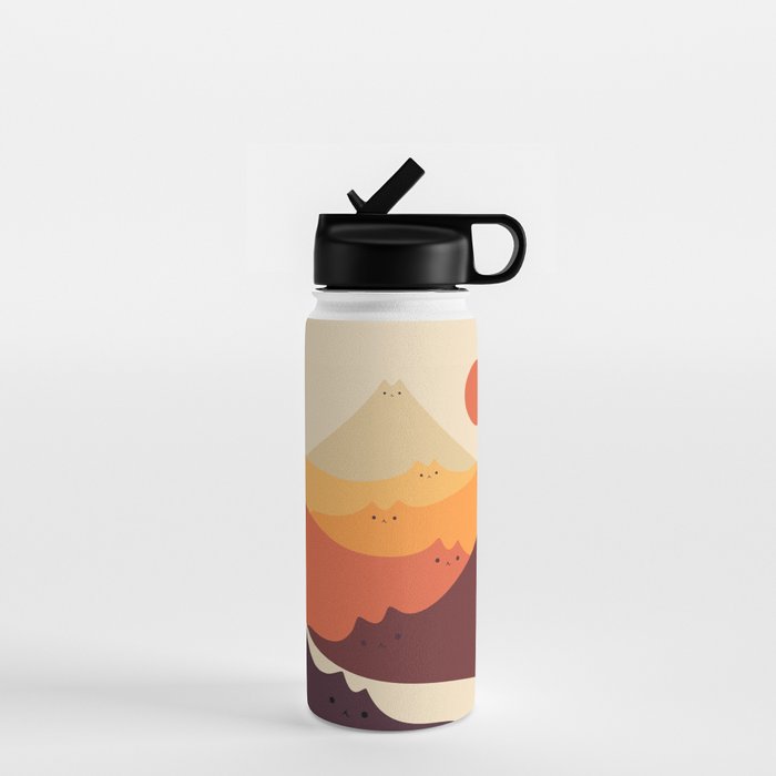 Cat Landscape 87 Water Bottle Gallery Image 1