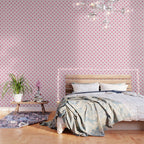 Romantic heart eye face checkered pattern Wallpaper Gallery Image 3