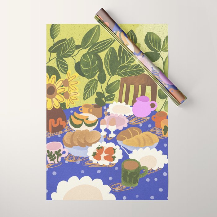 Summer Afternoon Tea Wrapping Paper Gallery Image 1
