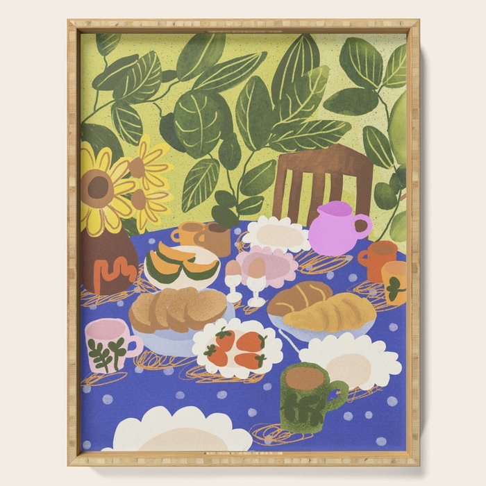 Summer Afternoon Tea Serving Tray Gallery Image 1