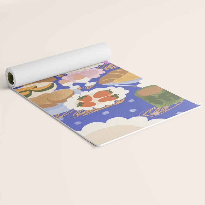 Summer Afternoon Tea Yoga Mat Gallery Image 2