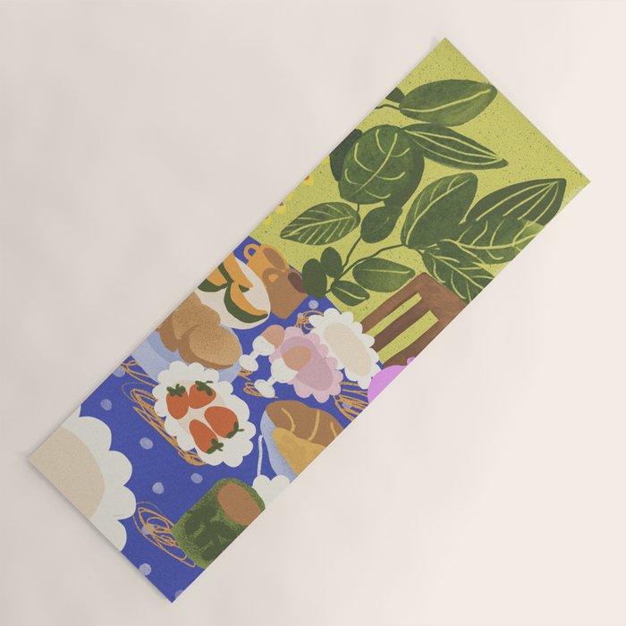 Summer Afternoon Tea Yoga Mat Gallery Image 1