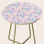 Coastal Oysters on the Beach in Pastel Pink & Blue Side Table Gallery Image 2