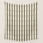 Stripes With Lines and Dots pattern black and white Wall Tapestry Gallery Image 4