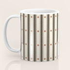 Stripes With Lines and Dots pattern black and white Coffee Mug Gallery Image 3