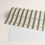 Stripes With Lines and Dots pattern black and white Wrapping Paper Gallery Image 2
