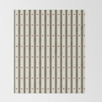 Stripes With Lines and Dots pattern black and white Throw Blanket Gallery Image 2