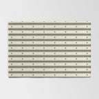 Stripes With Lines and Dots pattern black and white Rug Gallery Image 2