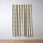 Stripes With Lines and Dots pattern black and white Window Curtain Gallery Image 3