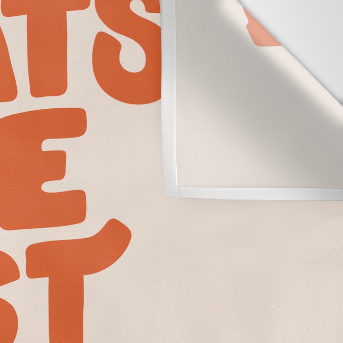 Whats The Best That Could Happen in Peach Fuzz Wall Tapestry Gallery Image 3