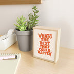 Whats The Best That Could Happen in Peach Fuzz Mini Art Print Gallery Image 2
