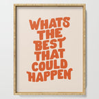 Whats The Best That Could Happen in Peach Fuzz Serving Tray Gallery Image 1
