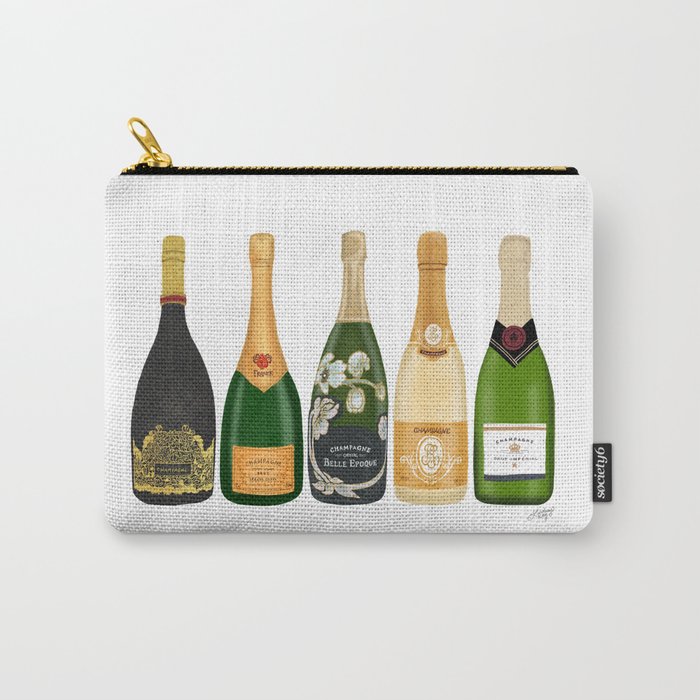 Champagne Bottles Carry All Pouch Gallery Image 1