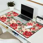 Vintage Christmas Floral Desk Mat Gallery Image 2
