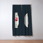 Cherry Mimosa Cocktail Zodiac Sign Window Curtain Gallery Image 3