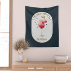 Cherry Mimosa Cocktail Zodiac Sign Wall Tapestry Gallery Image 2