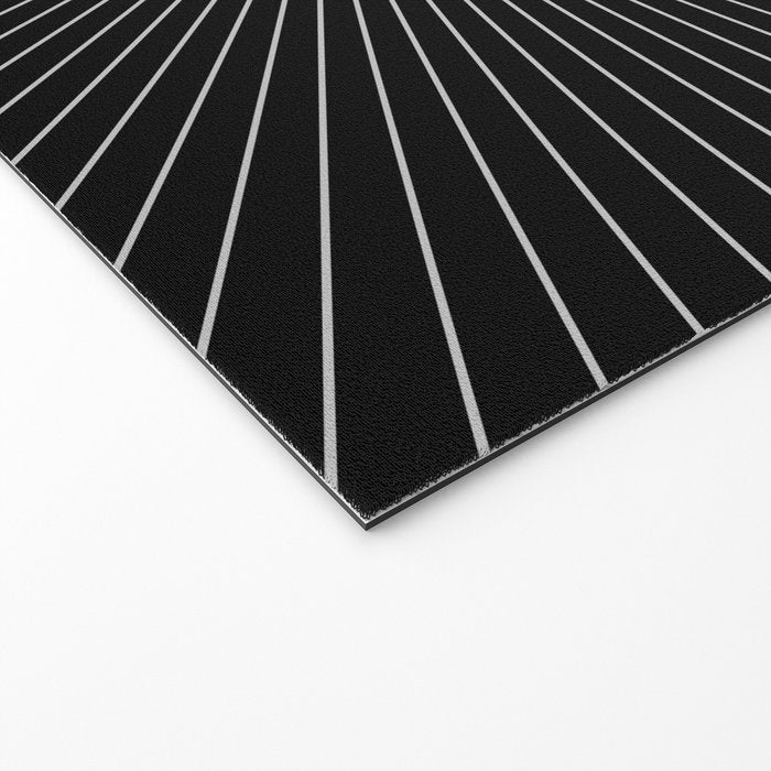 Abstraction_SUNRISE_SUNSET_BLACK_WHITE_MONO_POP_ART_0622A Welcome Mat Gallery Image 2