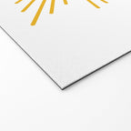 Contented Sun Cute Mustard Yellow Sunburst Welcome Mat Gallery Image 2