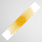 Contented Sun Cute Mustard Yellow Sunburst Table Runner Gallery Image 3