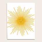 Contented Sun Cute Mustard Yellow Sunburst Notebook Gallery Image 4