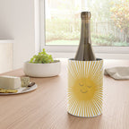 Contented Sun Cute Mustard Yellow Sunburst Wine Chiller Gallery Image 4
