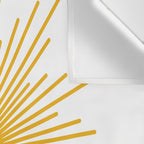 Contented Sun Cute Mustard Yellow Sunburst Wall Tapestry Gallery Image 3