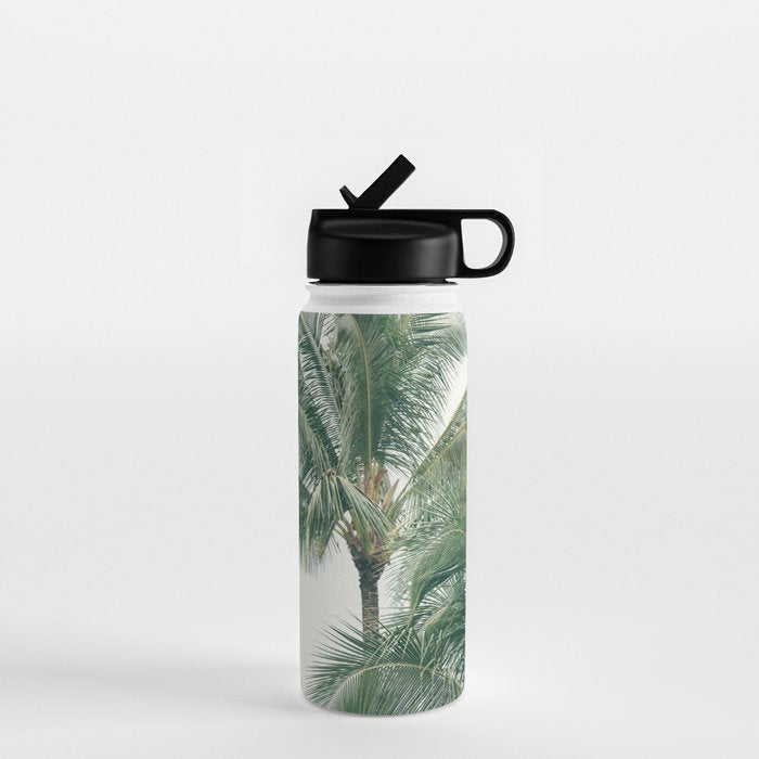 Lush Palm Trees Water Bottle Gallery Image 1