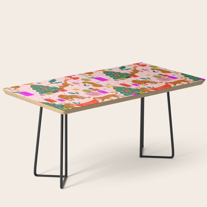 Modern abstract festive leopards in Christmas party Coffee Table Gallery Image 1