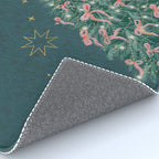 Elegant Christmas Tree with Pink Bows and Golden Stars on Deep Teal Rug Gallery Image 4