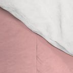 Retro Liquid Swirl Abstract Pattern Pink Orange Cream Comforter Gallery Image 4