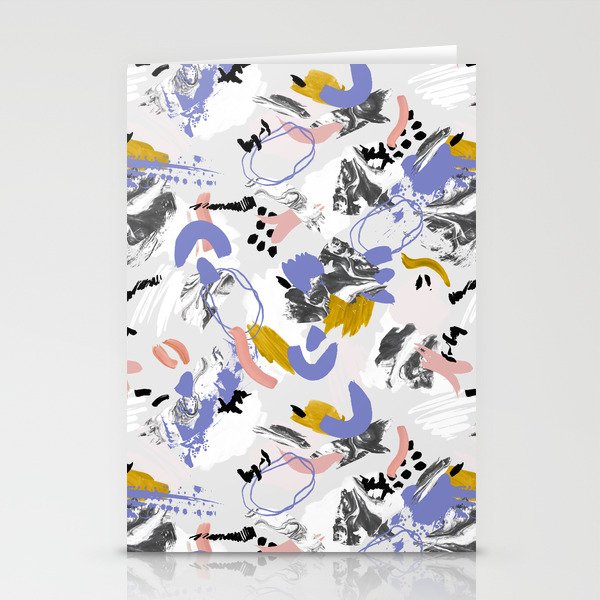 Abstract brush strokes splashes Stationery Card Gallery Image 2