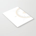 Gold Compass on White II Notebook Gallery Image 3