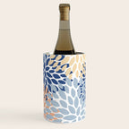 Festive, Floral Print, Coral, Peach, Light Blue, Navy Wine Chiller Gallery Image 2