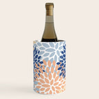 Festive, Floral Print, Coral, Peach, Light Blue, Navy Wine Chiller Gallery Image 3