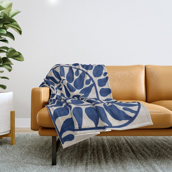 One Hundred-Leaved Plant #5 Throw Blanket Gallery Image 1
