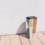 Soft Modern Abstract Shapes III Travel Mug Gallery Image 4