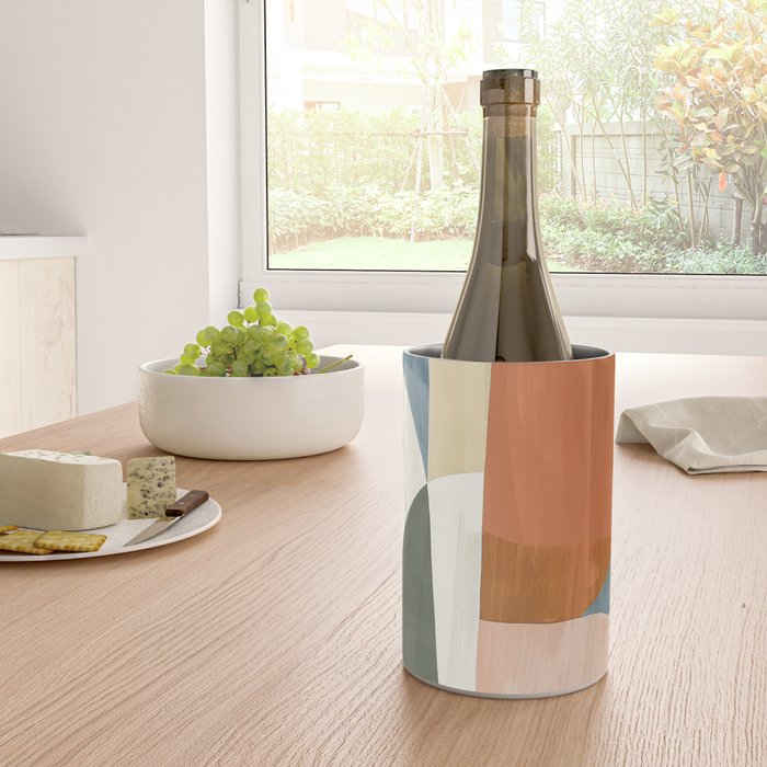 Soft Modern Abstract Shapes III Wine Chiller Gallery Image 4