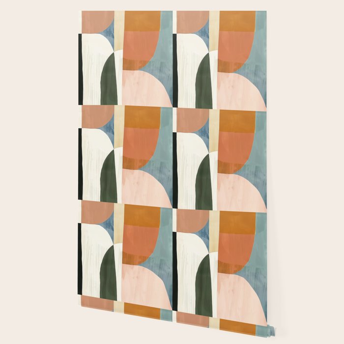 Soft Modern Abstract Shapes III Wallpaper Gallery Image 2