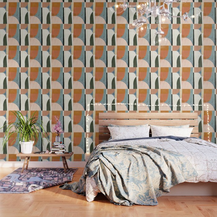 Soft Modern Abstract Shapes III Wallpaper Gallery Image 3