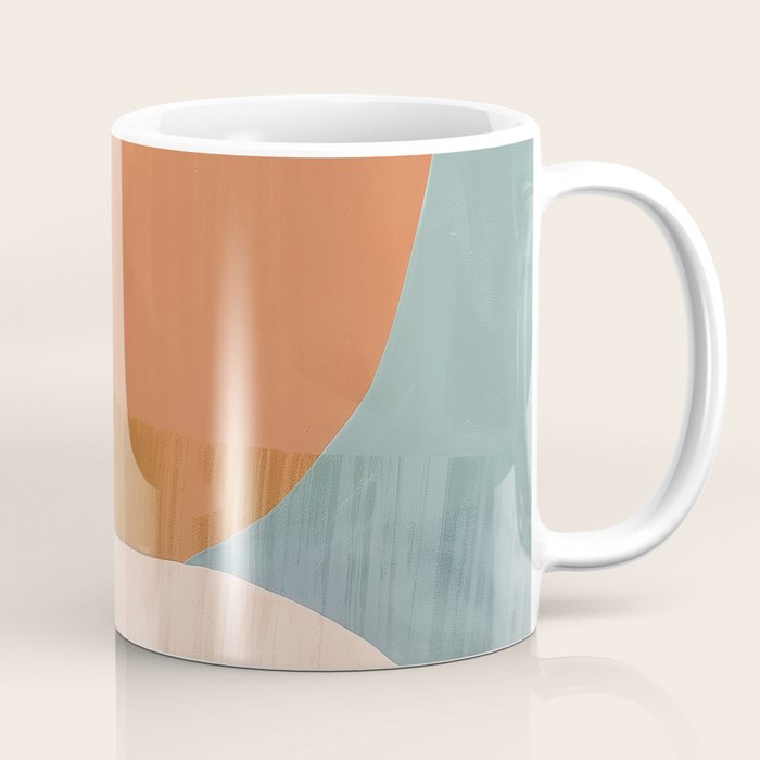 Soft Modern Abstract Shapes III Coffee Mug Gallery Image 1