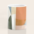 Soft Modern Abstract Shapes III Coffee Mug Gallery Image 4