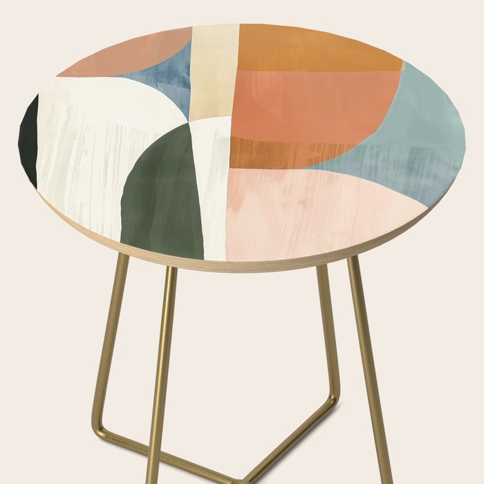 Soft Modern Abstract Shapes III Side Table Gallery Image 2