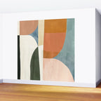 Soft Modern Abstract Shapes III Wall Mural Gallery Image 2