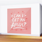 Can I Get An Amen? - Blush Pink Palette Wall Mural Gallery Image 2
