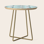 Veterinary medicine, happy and healthy friends // aqua background Side Table Gallery Image 1