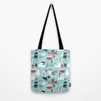 Veterinary medicine, happy and healthy friends // aqua background Tote Bag Gallery Image 2
